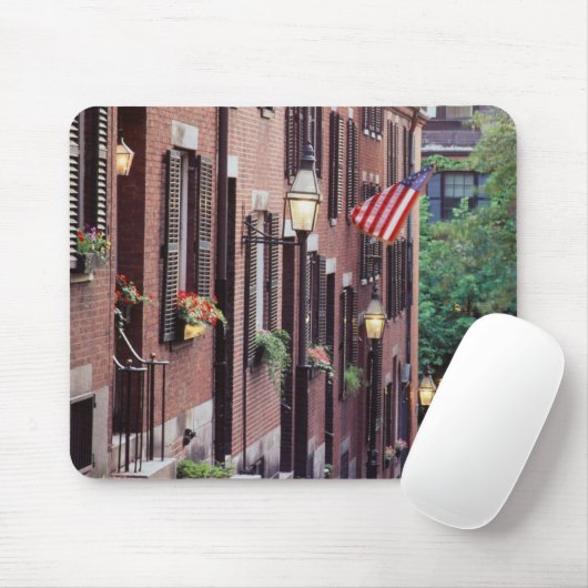 USA, Massachusetts, Boston, Häuser entlang Eichel Mousepad (Mit Mouse)