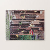 USA, Massachusetts, Boston, Häuser entlang Eichel Puzzle (Horizontal)