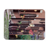 USA, Massachusetts, Boston, Häuser entlang von Aco Magnet (Horizontal)