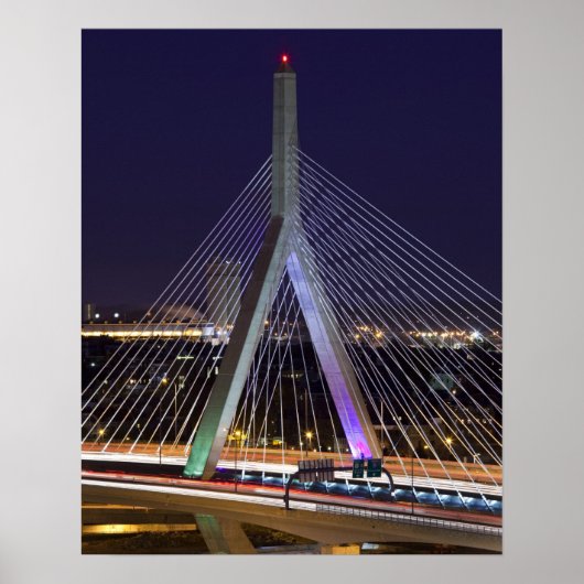 USA, Massachusetts, Boston. Leonard Zakim Poster (Vorne)