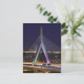 USA, Massachusetts, Boston. Leonard Zakim Postkarte (Stehend Vorderseite)