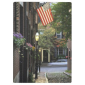 USA, Massachusetts, Boston, Leuchtfeuer-Hügel Klemmbrett (Rückseite)