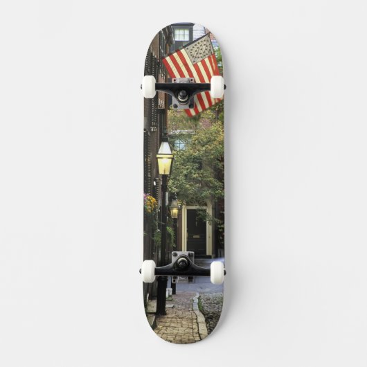 USA, Massachusetts, Boston, Leuchtfeuer-Hügel Skateboard (Vorderseite)