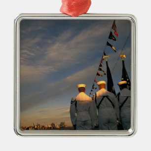 USA, Massachusetts, Boston. US-Marine Color Ornament Aus Metall