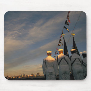 USA, Massachusetts, Boston. US-Marinefarben Mousepad