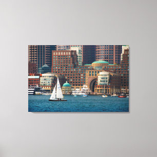 USA, Massachusetts. Boston Wasserfront Skyline 2 Leinwanddruck