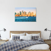 USA, Massachusetts. Boston Waterfront Panorama Leinwanddruck (Insitu (Schlafzimmer))