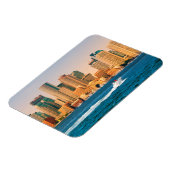 USA, Massachusetts. Boston Waterfront Panorama Magnet (Linke Seite)