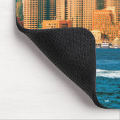 USA, Massachusetts. Boston Waterfront Panorama Mousepad (Ecke)