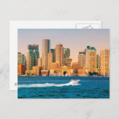 USA, Massachusetts. Boston Waterfront Panorama Postkarte (Vorne/Hinten)