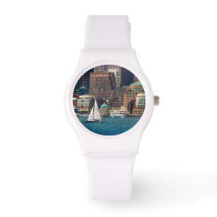 USA, Massachusetts. Boston Waterfront Skyline 2 Armbanduhr