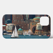 USA, Massachusetts. Boston Waterfront Skyline 2 Case-Mate iPhone Hülle (Rückseite (Horizontal))