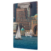 USA, Massachusetts. Boston Waterfront Skyline 2 Klemmbrett (Links)