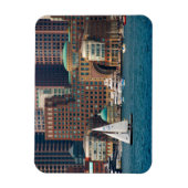 USA, Massachusetts. Boston Waterfront Skyline 2 Magnet (Vertikal)
