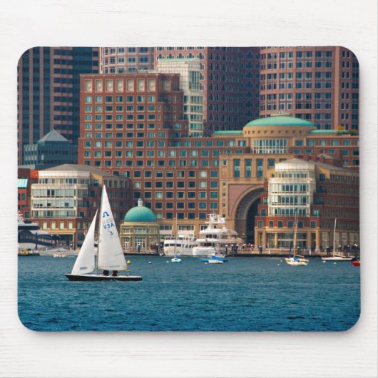 USA, Massachusetts. Boston Waterfront Skyline 2 Mousepad (Vorne)
