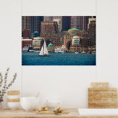 USA, Massachusetts. Boston Waterfront Skyline 2 Poster (Küche)