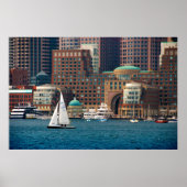 USA, Massachusetts. Boston Waterfront Skyline 2 Poster (Vorne)