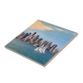 USA, Massachusetts. Boston Waterfront Skyline 3 Fliese (Seite)