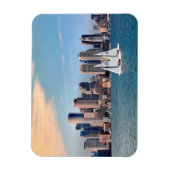 USA, Massachusetts. Boston Waterfront Skyline 3 Magnet (Vertikal)