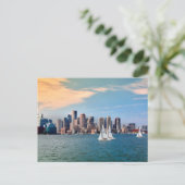 USA, Massachusetts. Boston Waterfront Skyline 3 Postkarte (Stehend Vorderseite)