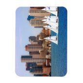 USA, Massachusetts. Boston Waterfront Skyline 4 Magnet (Vertikal)