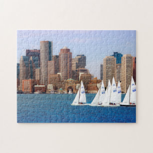 USA, Massachusetts. Boston Waterfront Skyline 4 Puzzle