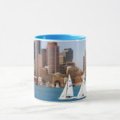 USA, Massachusetts. Boston Waterfront Skyline 4 Tasse (Zentrum)