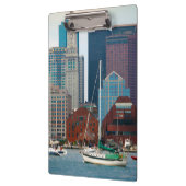 USA, Massachusetts. Boston Waterfront Skyline Klemmbrett (Links)