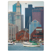 USA, Massachusetts. Boston Waterfront Skyline Klemmbrett (Rückseite)