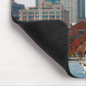 USA, Massachusetts. Boston Waterfront Skyline Mousepad (Ecke)