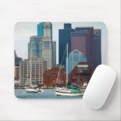 USA, Massachusetts. Boston Waterfront Skyline Mousepad (Mit Mouse)