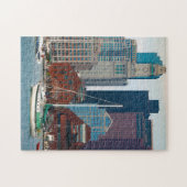 USA, Massachusetts. Boston Waterfront Skyline Puzzle (Horizontal)