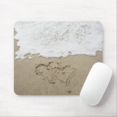 USA, Massachusetts, Die Herzen gezeichnet am Sands Mousepad (Mit Mouse)