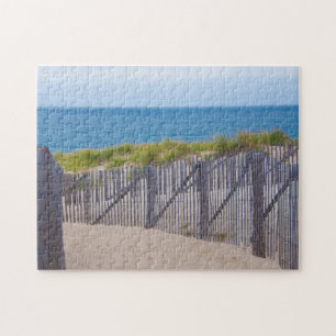 USA, Massachusetts. Dünen und Pfad Puzzle