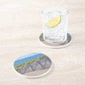 USA, Massachusetts. Dünen und Wege Sandstein Untersetzer (Seite)