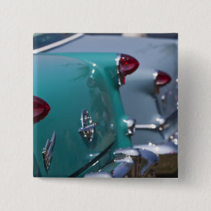 USA, Massachusetts, Gloucester. 1950er-Jahre Button