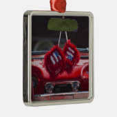 USA, Massachusetts, Gloucester. Flockige Würfel Ornament Aus Metall (Rechts)