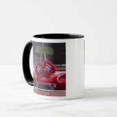 USA, Massachusetts, Gloucester. Flockige Würfel Tasse (Vorderseite Links)