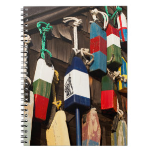 USA, Massachusetts, Gloucester, Lobster Buoys 2 Notizblock