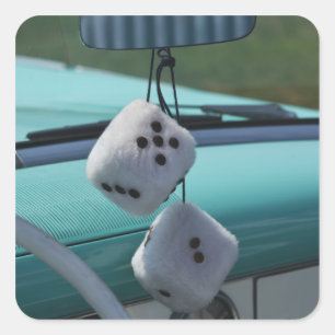 USA, Massachusetts, Gloucester. Schwindel Quadratischer Aufkleber