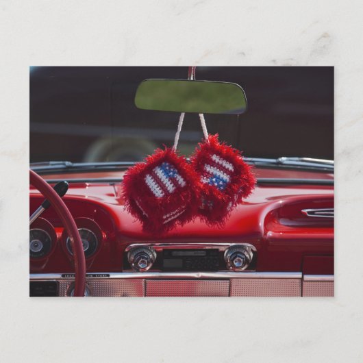 USA, Massachusetts, Gloucester. Würfel mit Postkarte (Vorderseite)