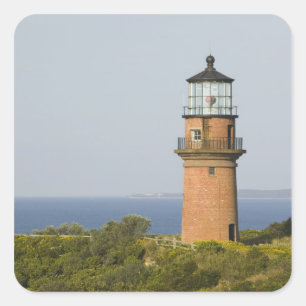 USA, MASSACHUSETTS, Martha's Vineyard: Aquinnah Quadratischer Aufkleber