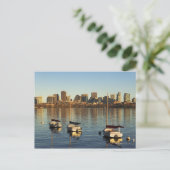 USA, Massachusetts, Skyline 3 von Boston Postkarte (Stehend Vorderseite)