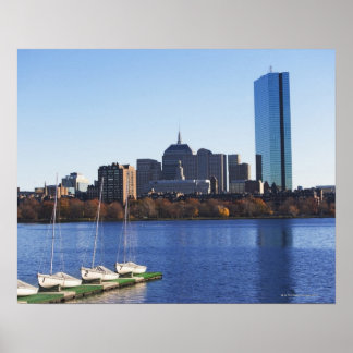 USA, Massachusetts, Skyline Boston Poster