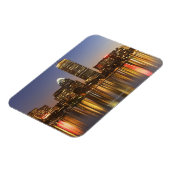 USA, Massachusetts, Skyline von Boston bei Abenddä Magnet (Linke Seite)