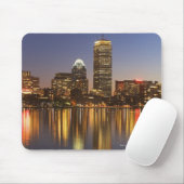 USA, Massachusetts, Skyline von Boston bei Abenddä Mousepad (Mit Mouse)