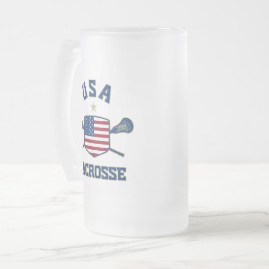 USA MATTGLAS BIERGLAS (Vorderseite Links)