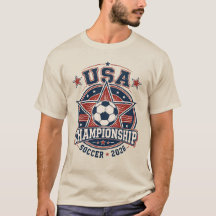 USA-Meisterschaftsfußball 2026 Vintage Patriotisch