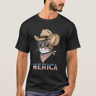USA 'Merica Bengalkatze 4. Juli Männer Frauen Kind T-Shirt