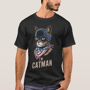 USA 'Merica Catman 4. Juli Männer Frauen Kinder US T-Shirt